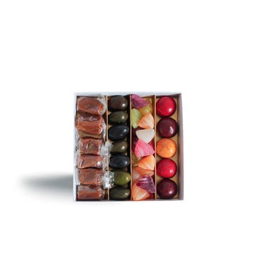 BOX N°2 -  Salted caramel, fruit candy, Olive de Provence, Cherry ball