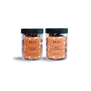 photo set 3 caramel beurre salé et bille d'orangette